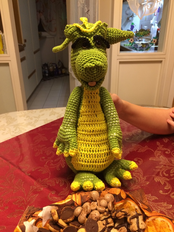 2 H&auml;kelanleitungen f&uuml;r Gabis Drachen Peppi, ca. 30 cm und Amadeus, ca. 50 cm