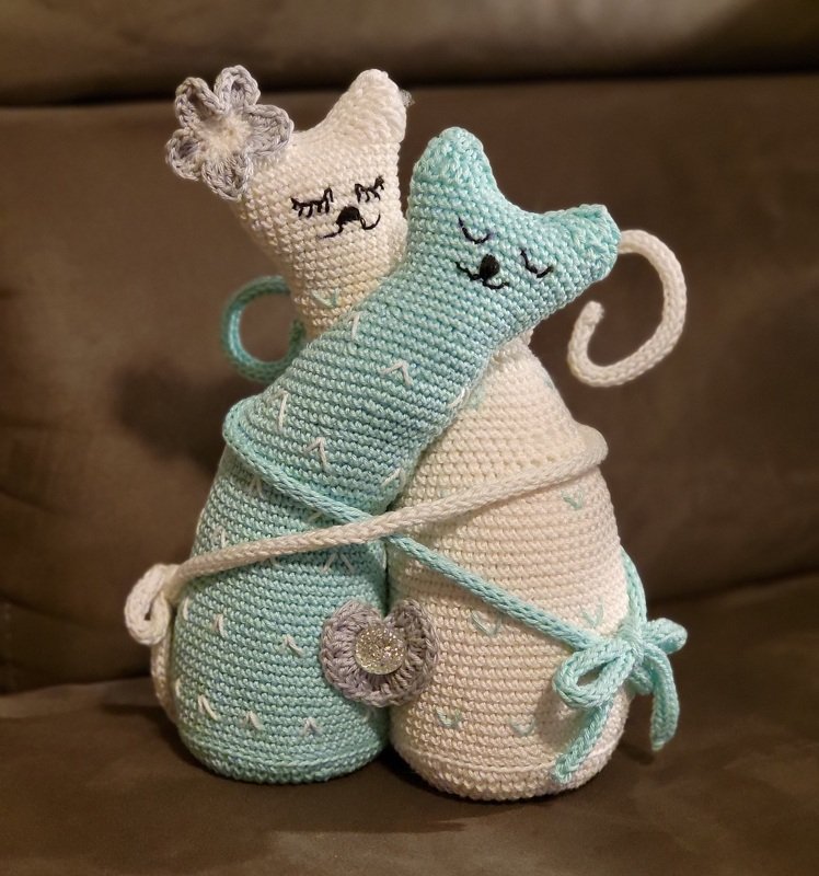 verliebte Kätzchen, Häkelanleitung