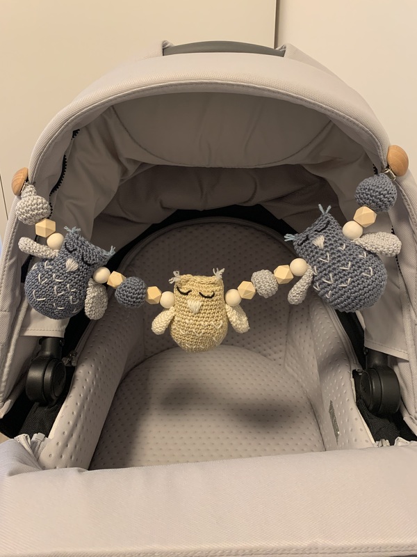 Kinderwagen-Kette Eulen
