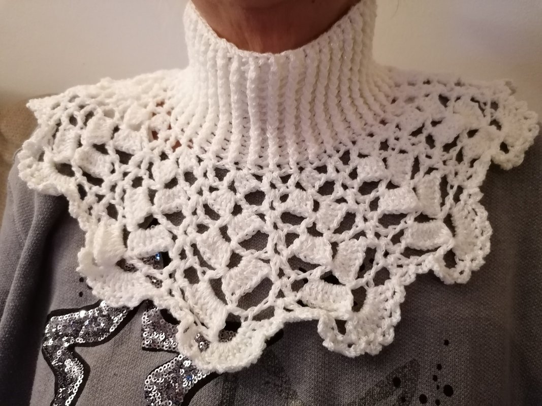 Häkelanleitung Schalkragen