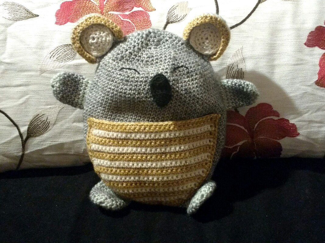 Wärmekissen Polly Koala -  Häkelanleitung