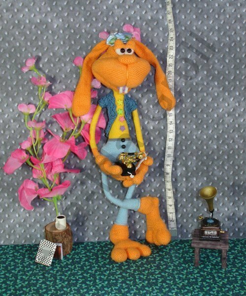 121DE Häkelanleitung Amigurumi Schickimicki-Hase - PDF Pertseva CP