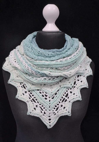 frozen MESH  - ein wunderschönes Tuch für harmonische Farben - auch für Anfänger!