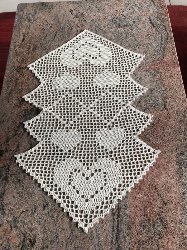 Häkeln / Tischläufer ZickeZacke / 2 Größen / 3 Motive