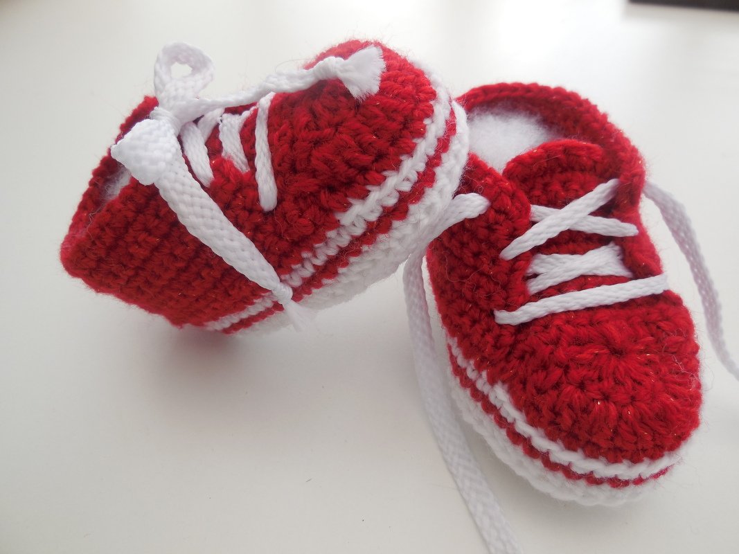 H&auml;kelanleitung - Babyschuhe - Babyturnschuh - No.76
