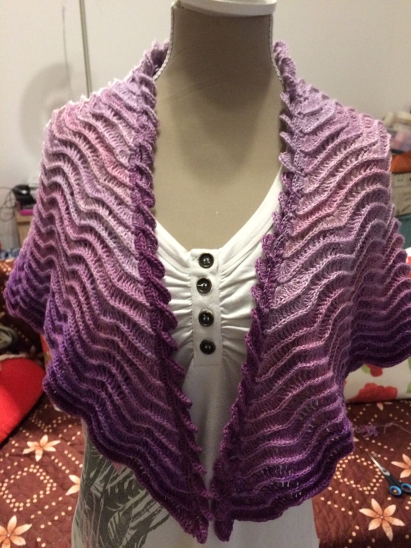 Häkelanleitung Dreieckstuch Glückswelle