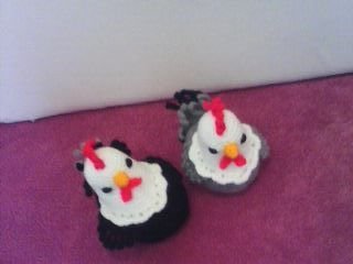 Häkelanleitung Hahn und Hennen