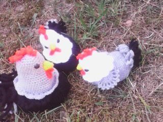 Häkelanleitung Hahn und Hennen