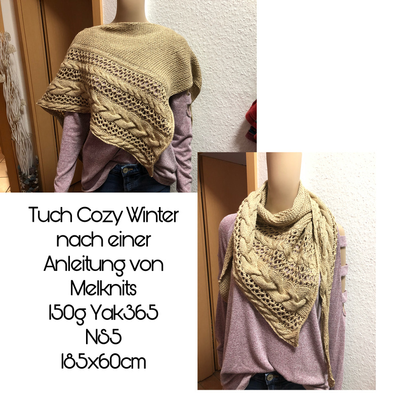 Knitting pattern shawl &quot;Cozy Winter&quot;