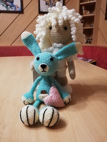 So jetzt habe ich den Hasen auch dazu gemacht.