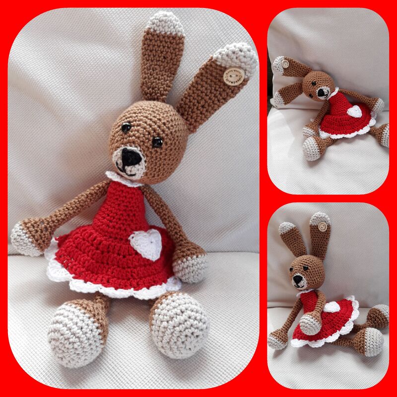 Engel Josi mit Herz + Hase FRED im Set