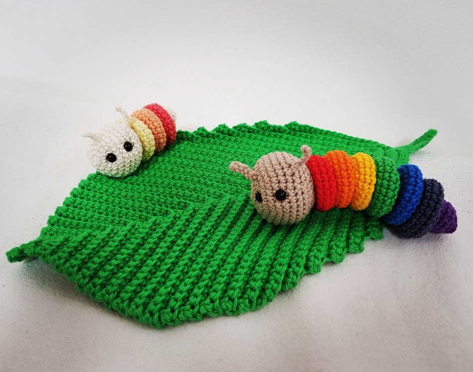Lovey - Little Caterpillar (+ rattle) - Crochet Pattern