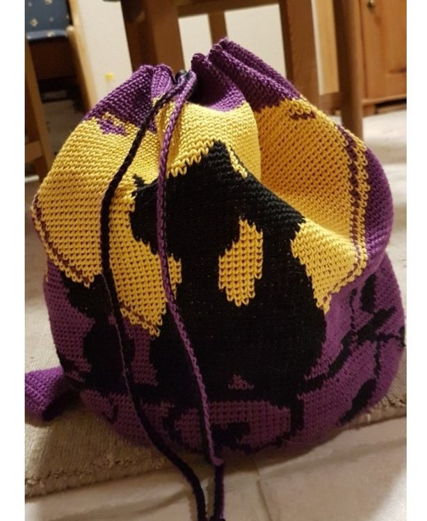 Crochet Pattern Backbag Familycats