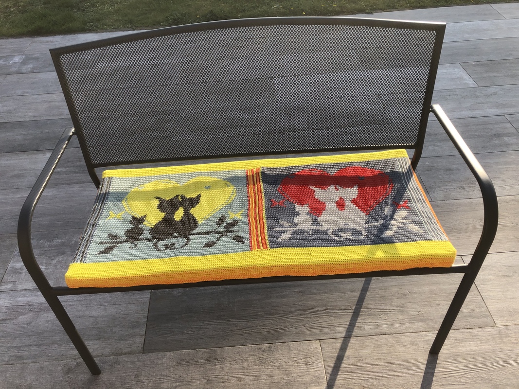 Häkelanleitung Rucksack Katzenfamilie