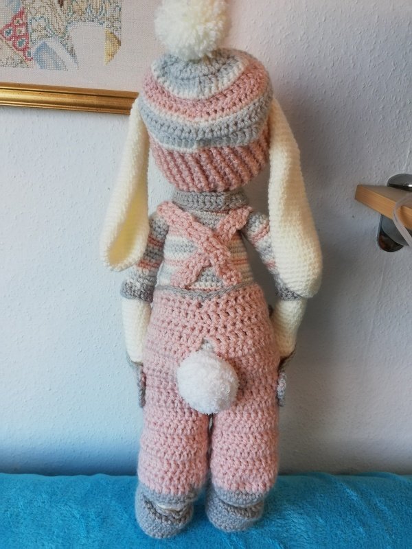 Häkelanleitung für Gabis Hasen Schmusi, einschl. kleinem Schnuffeltuch