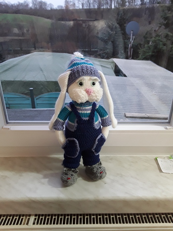 Vielen Dank für die Anleitung für den Schmusihase! Ist echt ein Hingucker für die Osterdeko geworden.