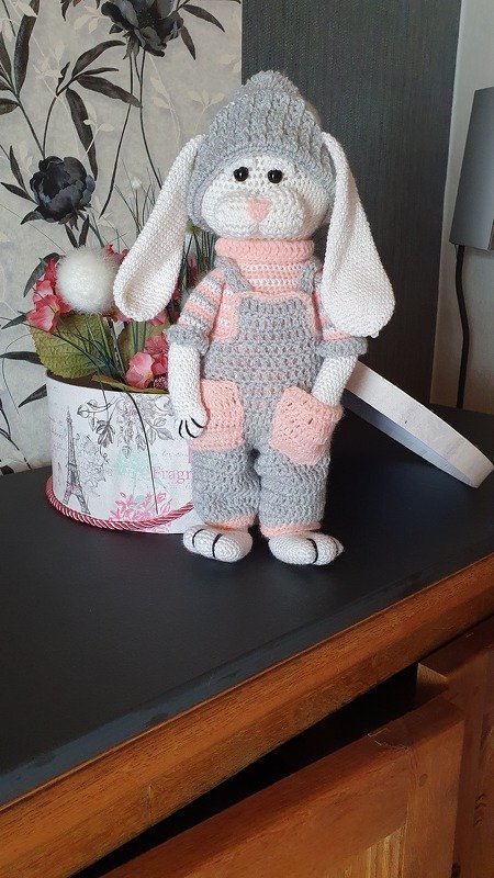 Häkelanleitung für Gabis Hasen Schmusi, einschl. kleinem Schnuffeltuch