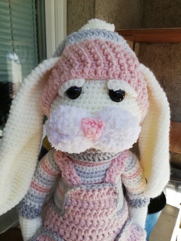 Häkelanleitung für Gabis Hasen Schmusi, einschl. kleinem Schnuffeltuch