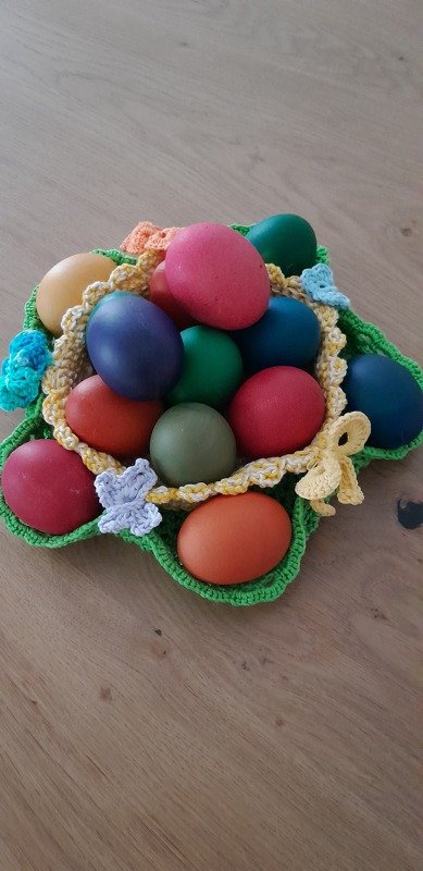 Häkelanleitung Osterkorb / Eierhalter