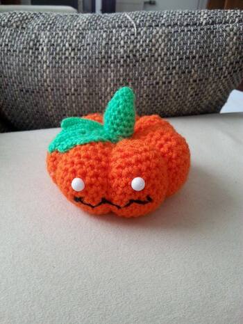 Hallo!
vielen lieben dank für die einfache und verständliche anleitung ich hatte riesen spaß! ich habe ihn für halloween gehäkelt und meine failie fand ihn super klasse!
vielen lieben dank! lg