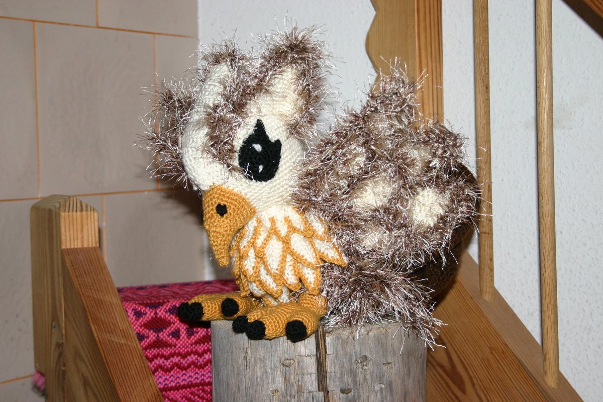 Mama und Baby Greif Häkelanleitung Amigurumi