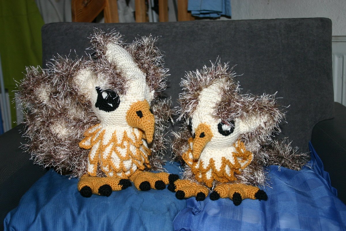 Griffin Mama &amp; Baby Pattern Amigurumi