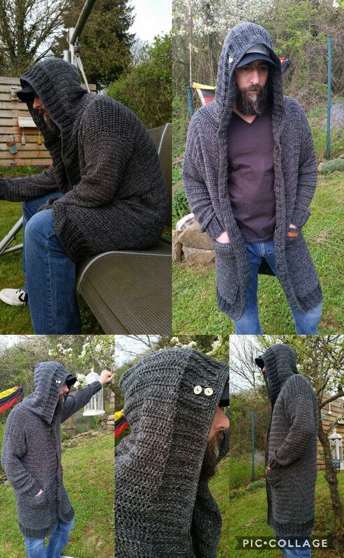 Häkelanleitung Jacke &quot;Kjer&quot; - alle Größen