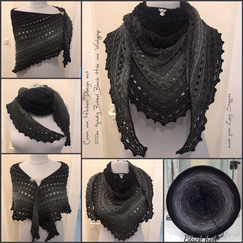 Crochet pattern Coron shawl