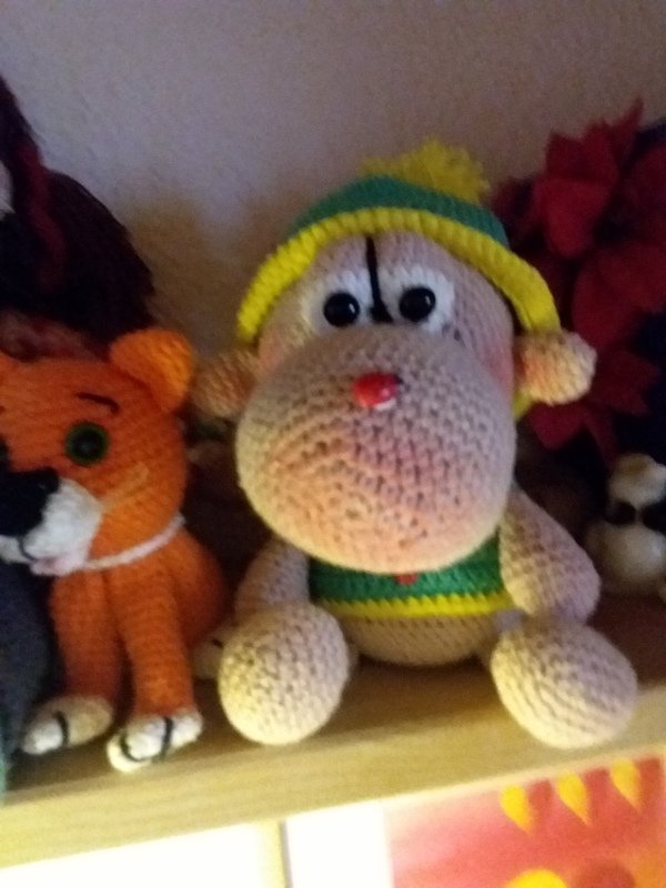 Häkelanleitung Kuschelkumpelchen mit kleinem Popo und großer Nase