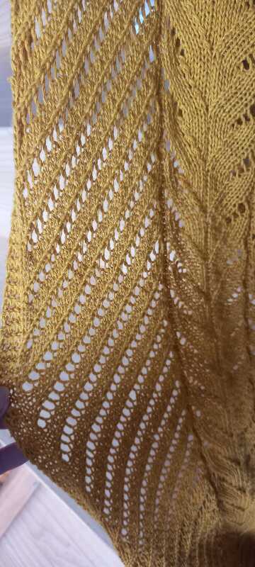 Knitting Pattern Stole Shawl "Glowing Embers"