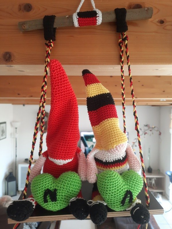 Kantenhocker Wichtel Fußball Bundesliga oder WM Vatertag Autodeko