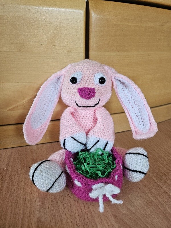 Häkelanleitung Häschen mit Osterkorb