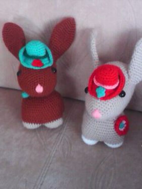 Bunnies Hugo and Hetti - Amigurumi Crochet Pattern