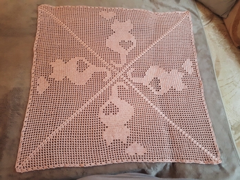 Meine Katzenliebe - Tischdecke ist 80×80cm geworden.