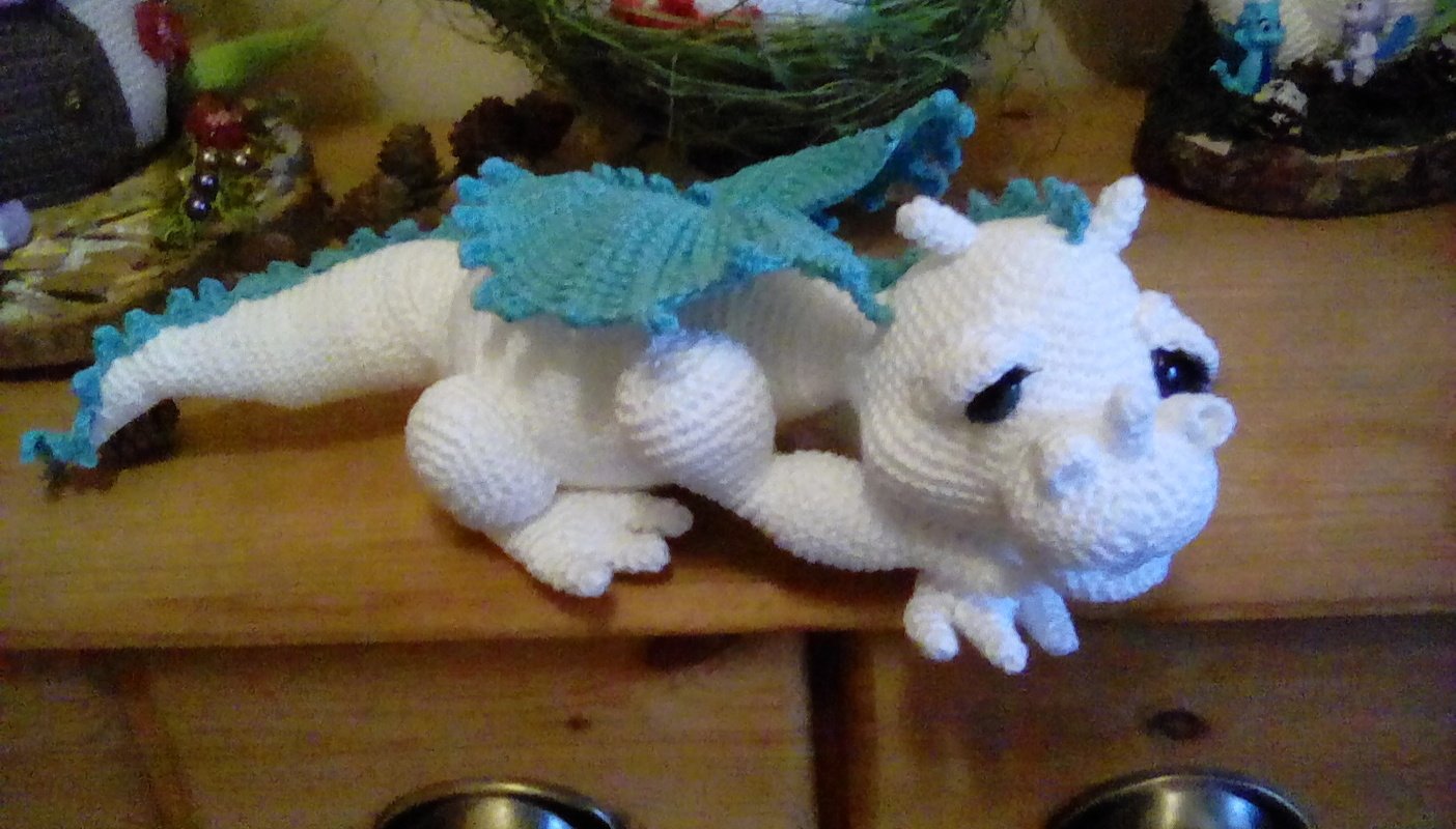 Häkelanleitung Drachenmädchen &quot;Aquamarina&quot;