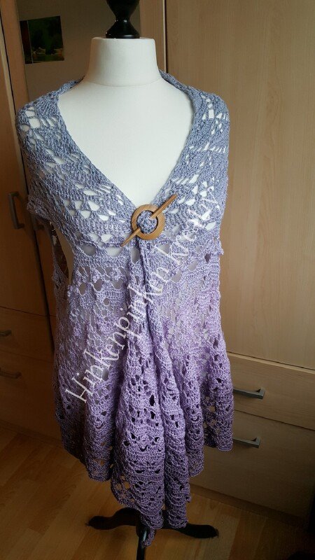 Häkelanleitung Tuchweste Unendlichkeit