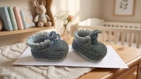 Strickanleitung für süße Babyschühchen