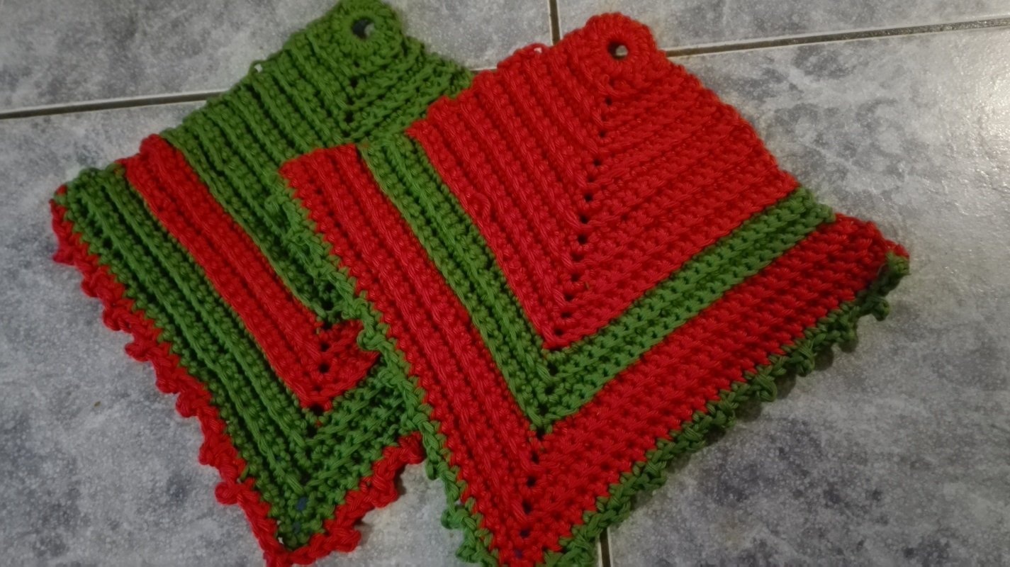 Helmi`s klassische Retro - Topflappen