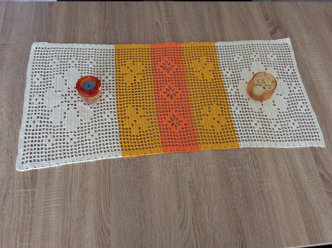 Häkeln / Tischläufer "Sommerlaune" / in 2 Größen