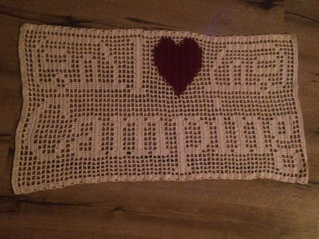 Häkelanleitung Tischset I love Camping