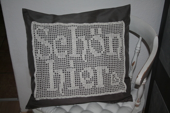 Das Kissen war schnell gemacht. Super Anleitung