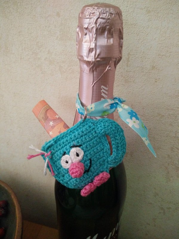 Häkelanleitung, "Chip-Tässchen" für Einkaufswagenchip! Ideal für Wollreste!