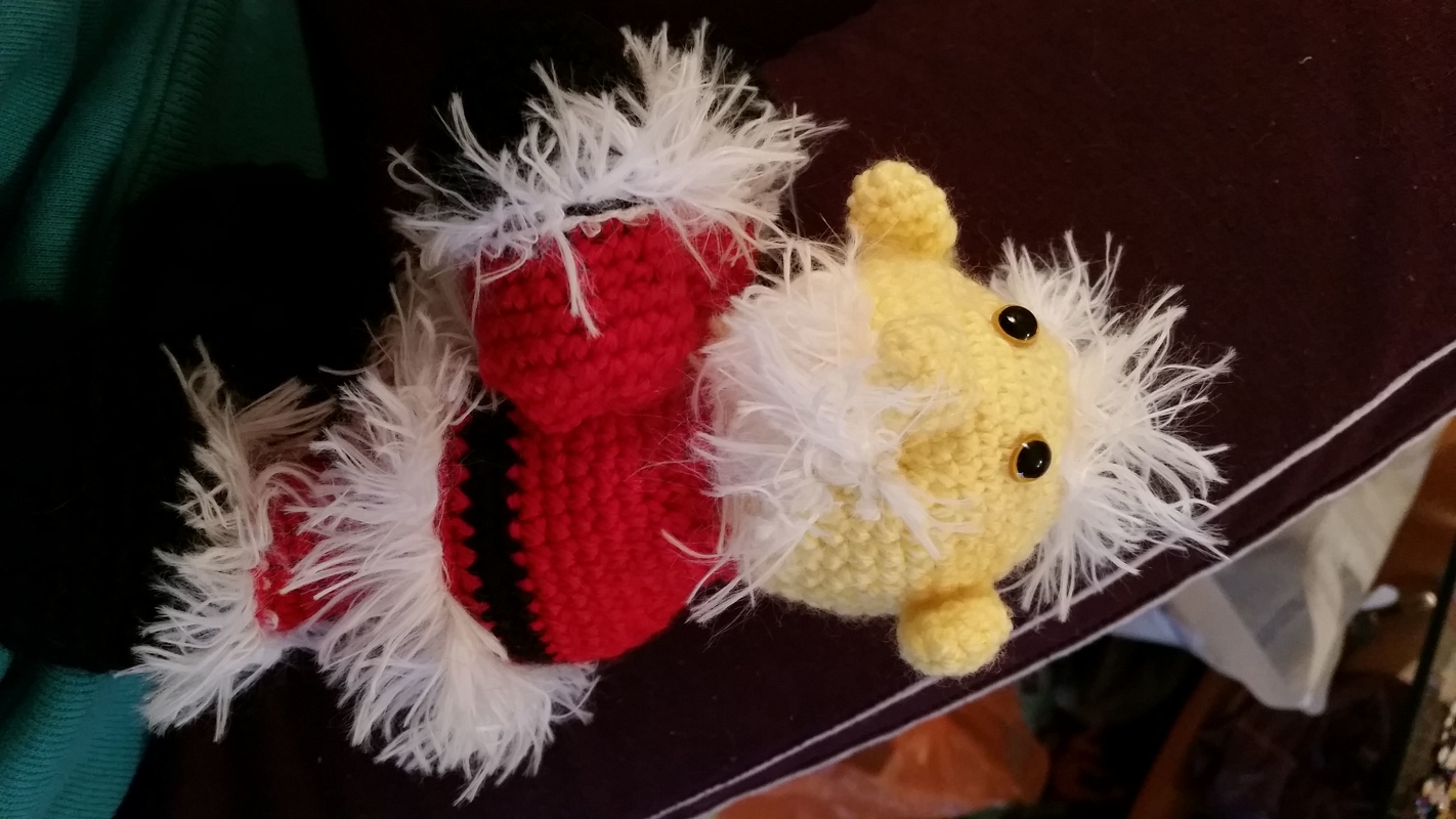 Häkelanleitung, Weihnachtsmann-Deko