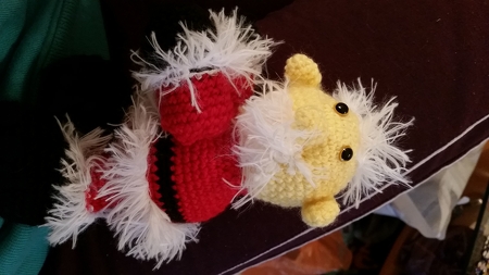 Häkelanleitung, Weihnachtsmann-Deko