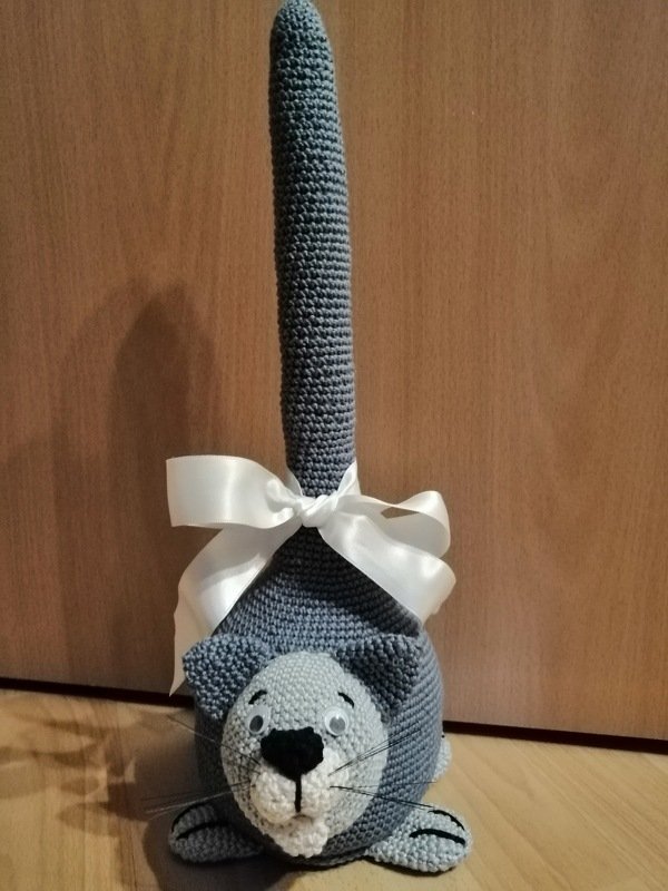 Häkelanleitung Türstopper Katze