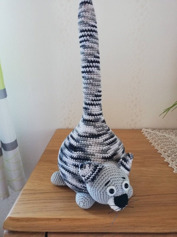 Häkelanleitung Türstopper Katze