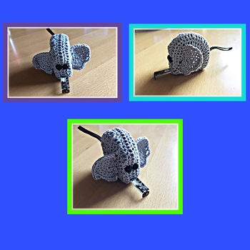 Meine Nachbarin ist total Elefanten-verrückt und außerdem handwerklich begabt.
Als ich diese Anleitung sah, dachte ich sofort an sie. Ich habe mir gestern mal ihr Maßband „ausgeliehen“....
Das kam dabei heraus.....
Morgen bekommt sie es zurück, ich bin mal gespannt was sie sagt....