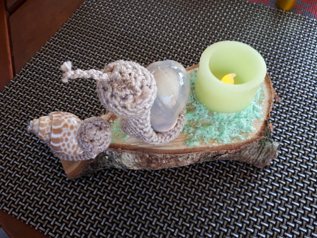 Mini Pilze 3er Set mit 2 Schnecken zu Muttertag Glücksbringer Herbstdeko