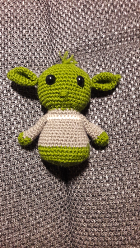 Häkelanleitung Puschel-Yoda