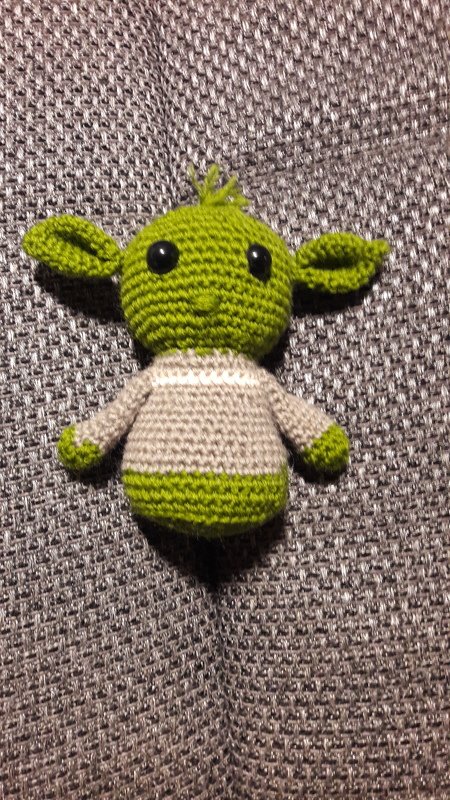 Häkelanleitung Puschel-Yoda